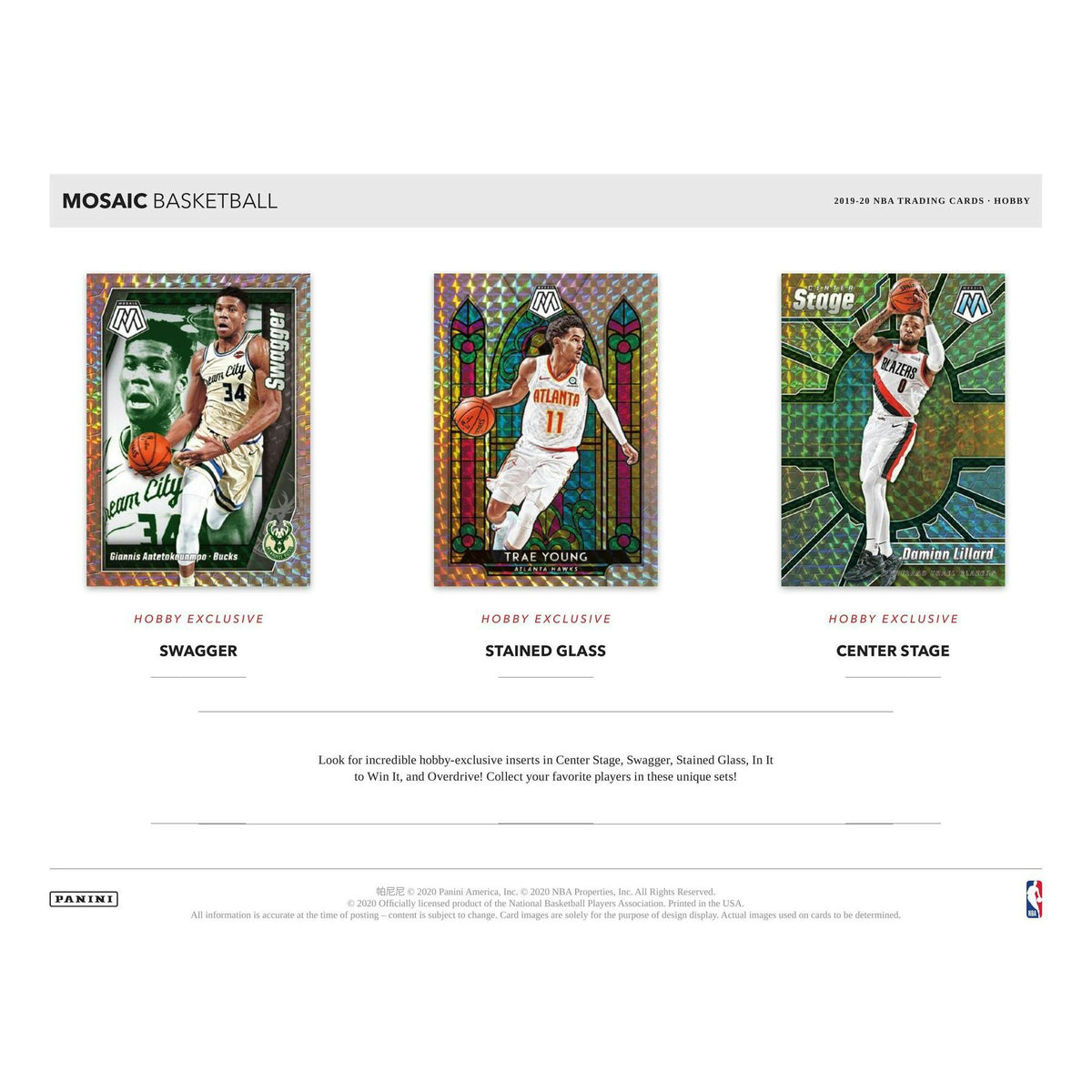 2019/20 Panini Mosaic Basketball Hobby Box (Reed Buy)