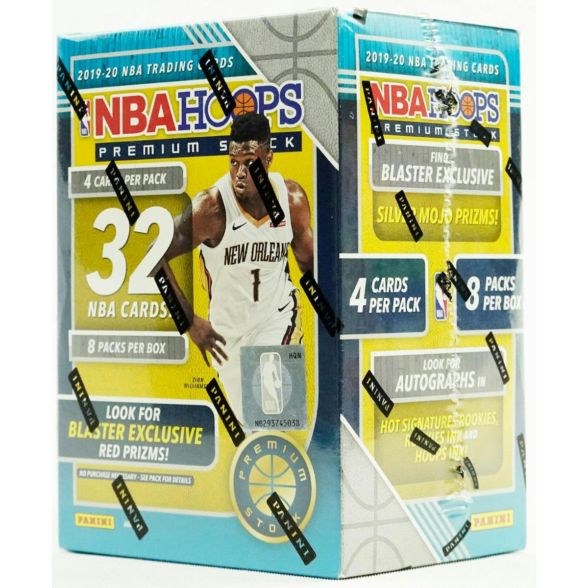 2019/20 Panini Hoops Premium Stock Basketball 8-Pack Blaster Box