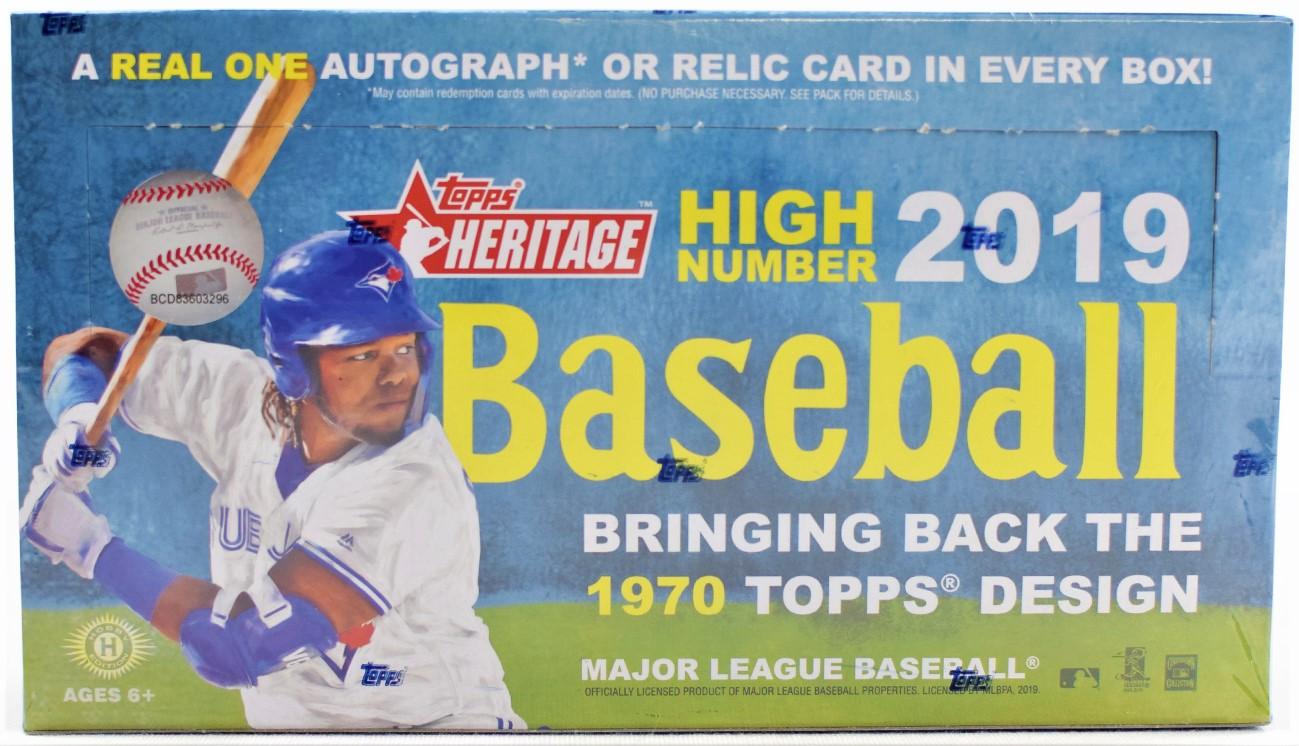 2019 Topps Heritage High Number Baseball Hobby Box (Reed Buy)