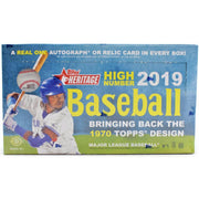 2019 Topps Heritage High Number Baseball Hobby Box (Reed Buy)