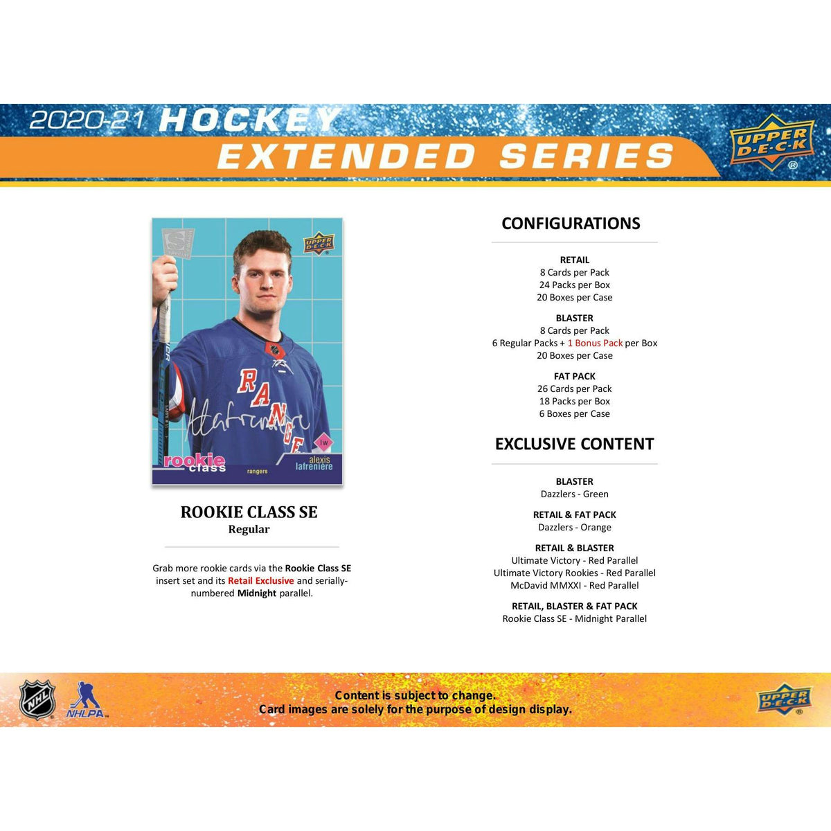 2020/21 Upper Deck Extended Series Hockey Blaster Box (Reed Buy)