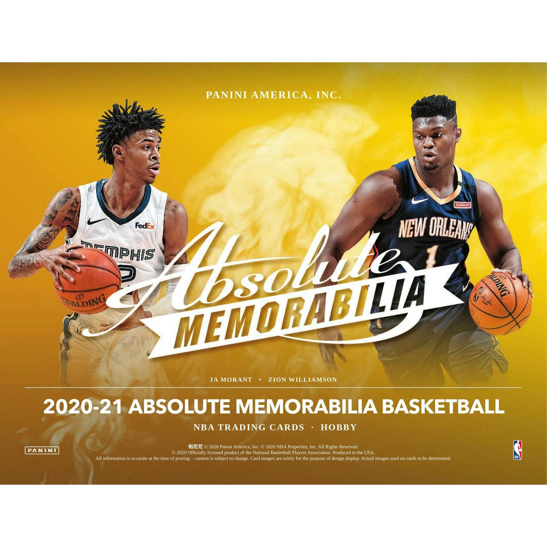 2020/21 Panini Absolute Memorabilia Basketball Hobby Box