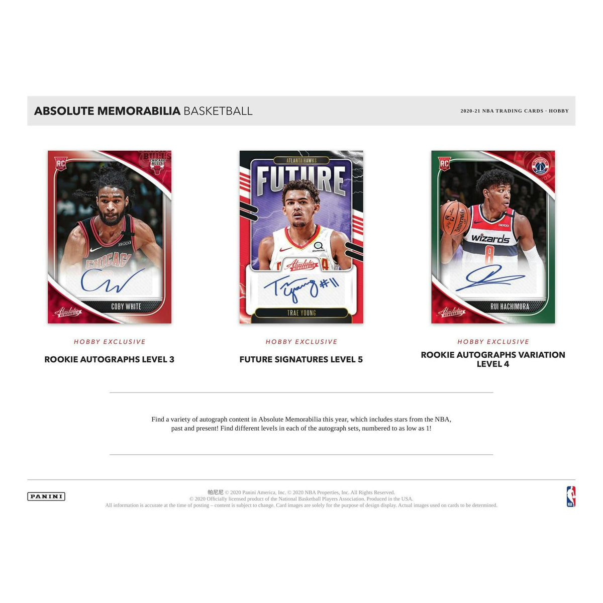 2020/21 Panini Absolute Memorabilia Basketball Hobby Box