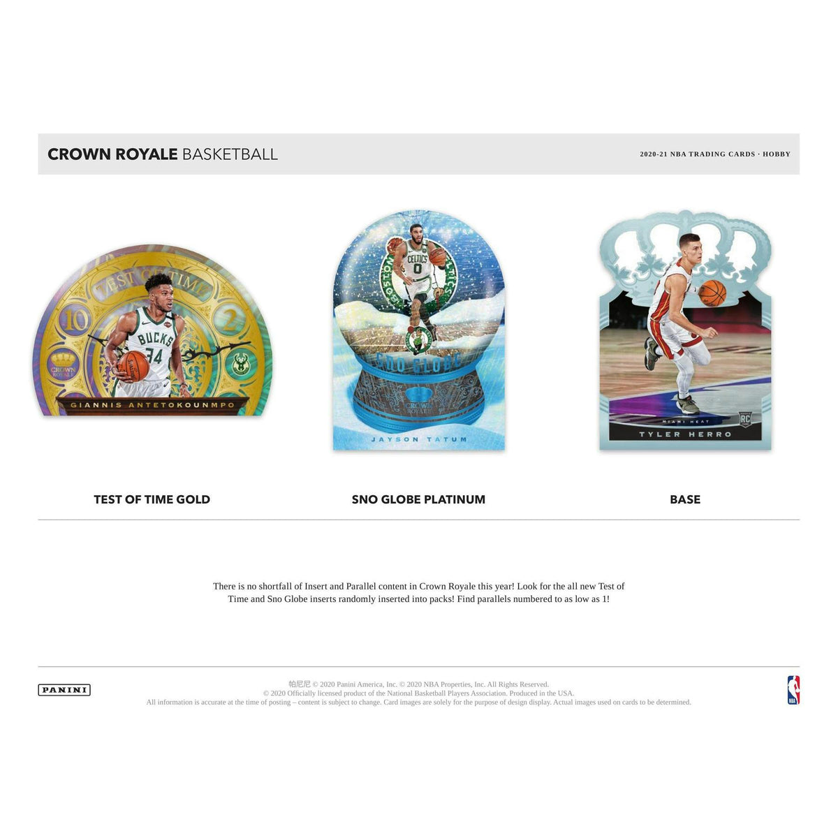 2020/21 Panini Crown Royale Basketball Hobby Box