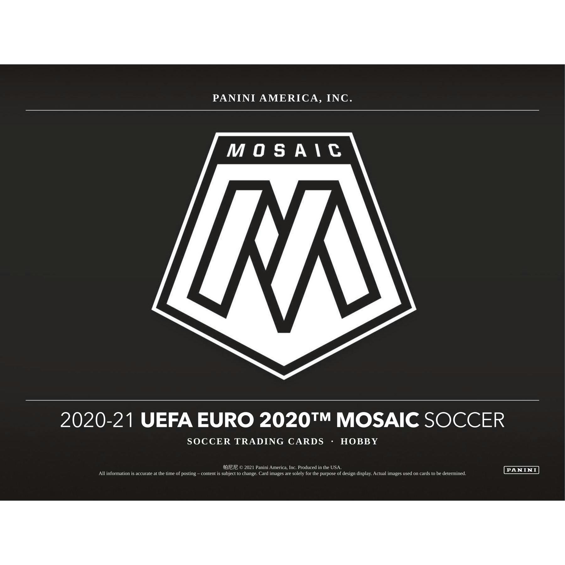 2020/21 Panini Mosaic UEFA Euro 2020 Soccer Hobby Box