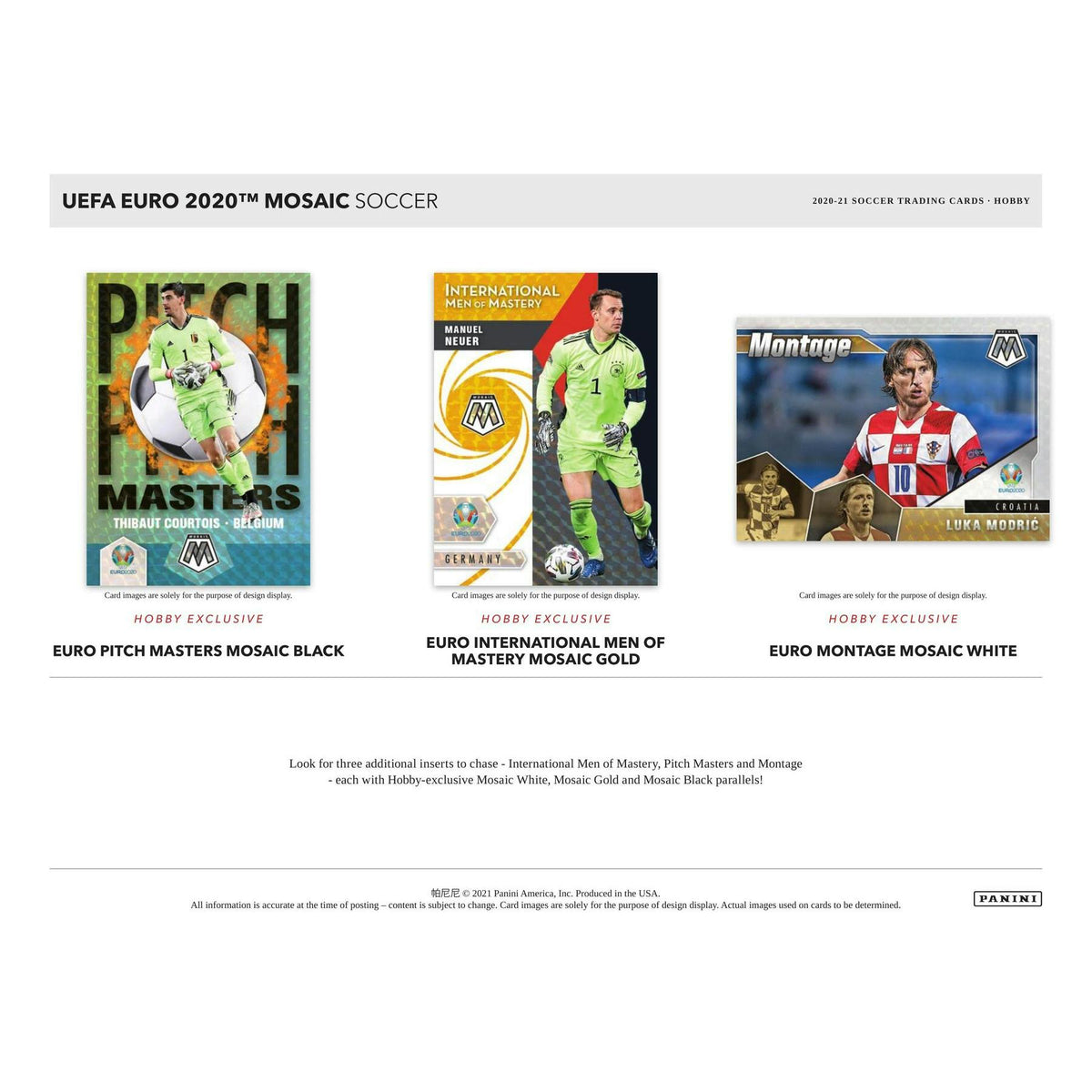 2020/21 Panini Mosaic UEFA Euro 2020 Soccer Hobby Box