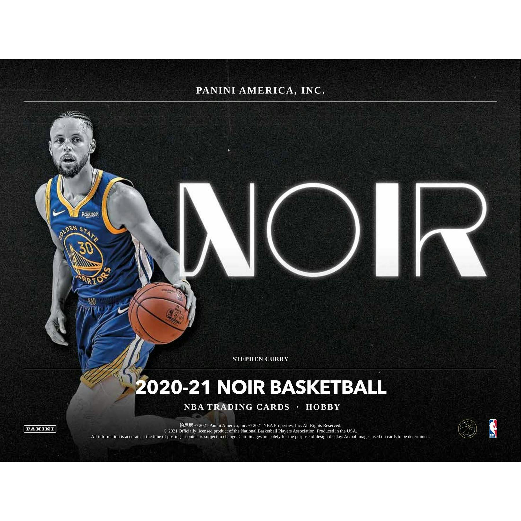 2020/21 Panini Noir Basketball Hobby 4-Box Case