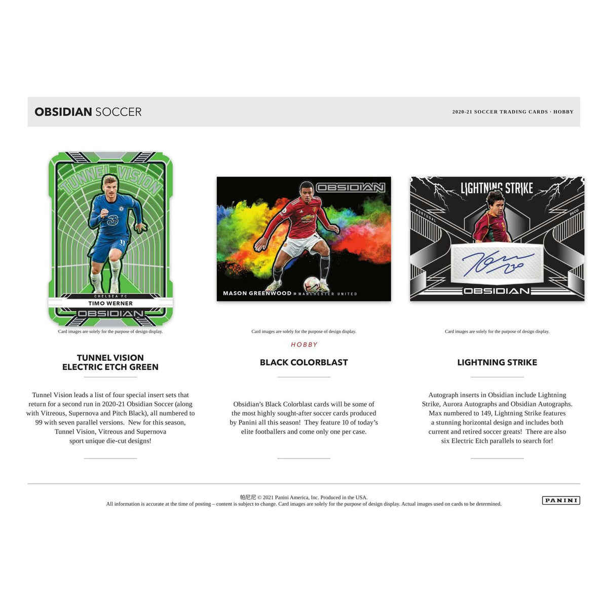 2020/21 Panini Obsidian Soccer Hobby Box