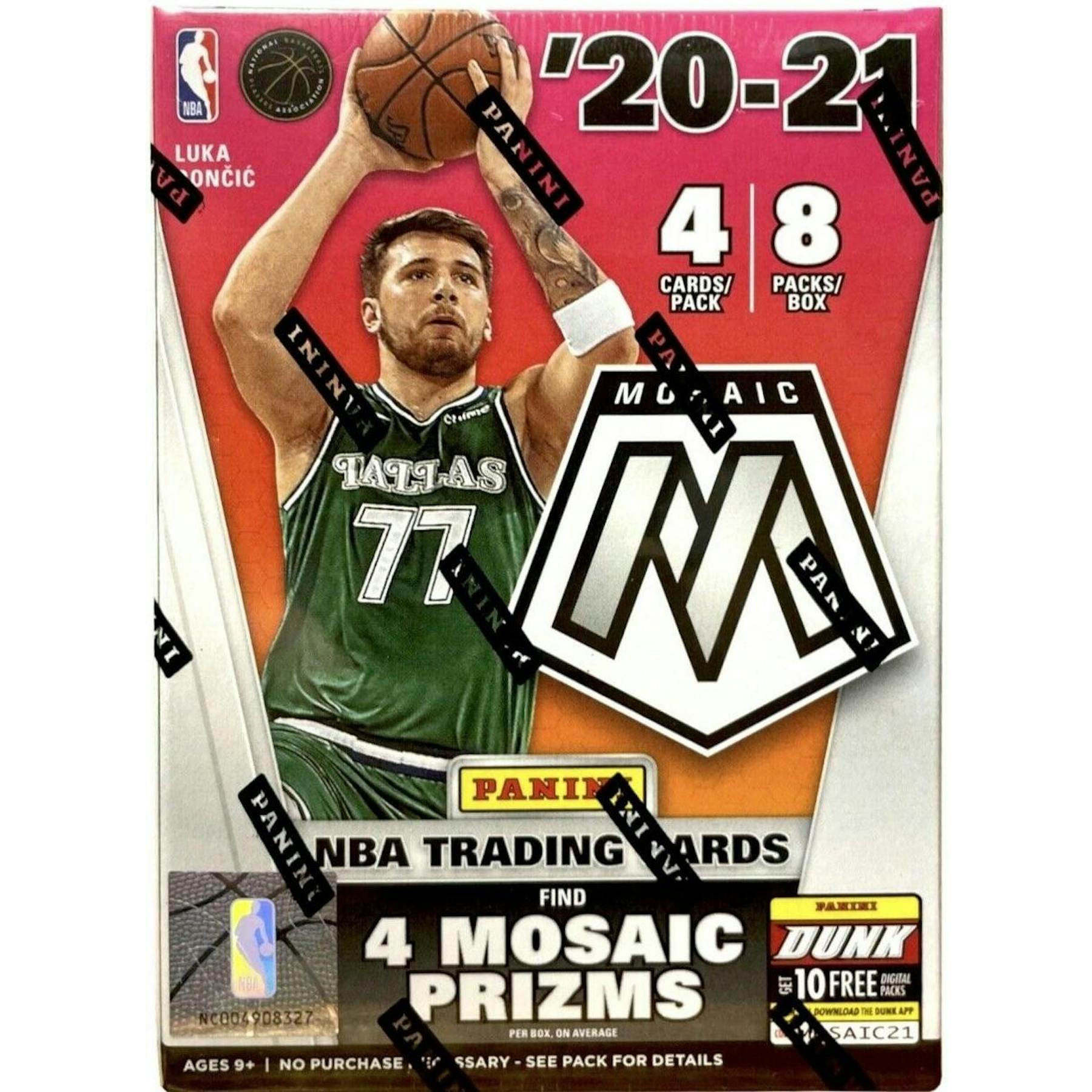 2020/21 Panini Mosaic Basketball Blaster Box (Orange Fluorescent Prizms!)