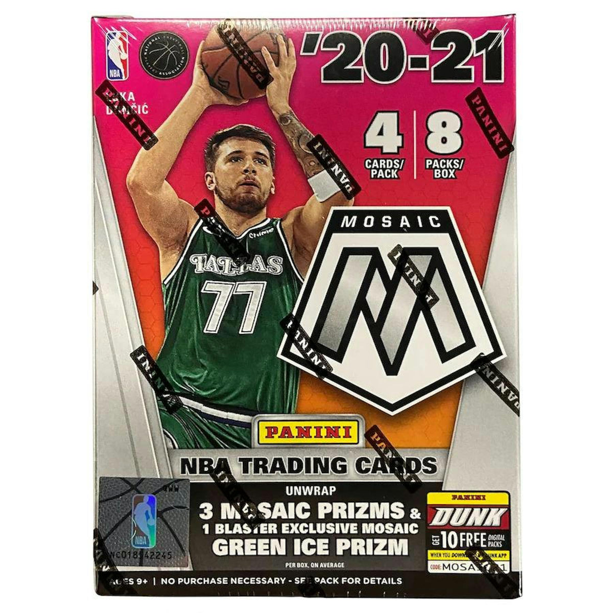 2020/21 Panini Mosaic Basketball Blaster Box (Green Ice Prizms!) (Fanatics) (Reed Buy)