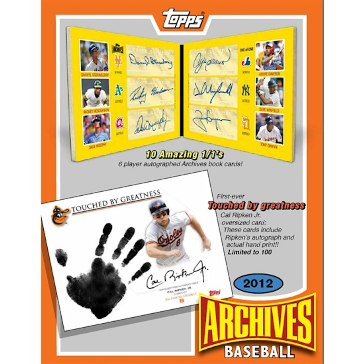2012 Topps Archives Baseball Hobby Box (Reed Buy)