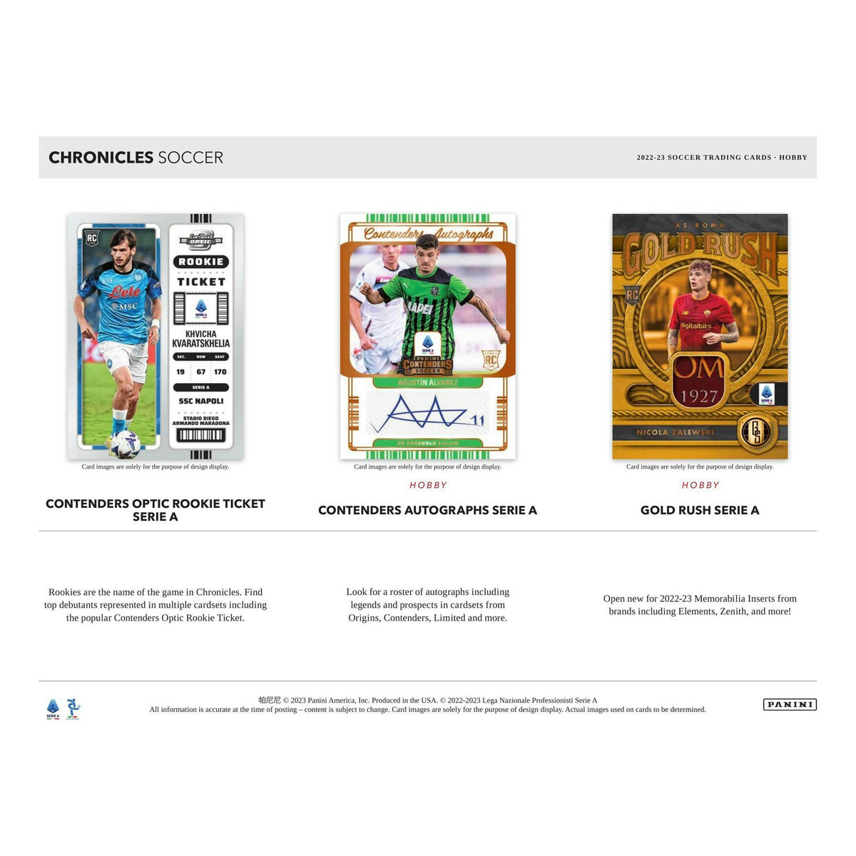 2022/23 Panini Chronicles Soccer Hobby Box
