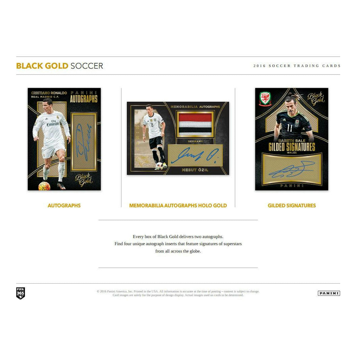2016/17 Panini Black Gold Soccer Hobby Box