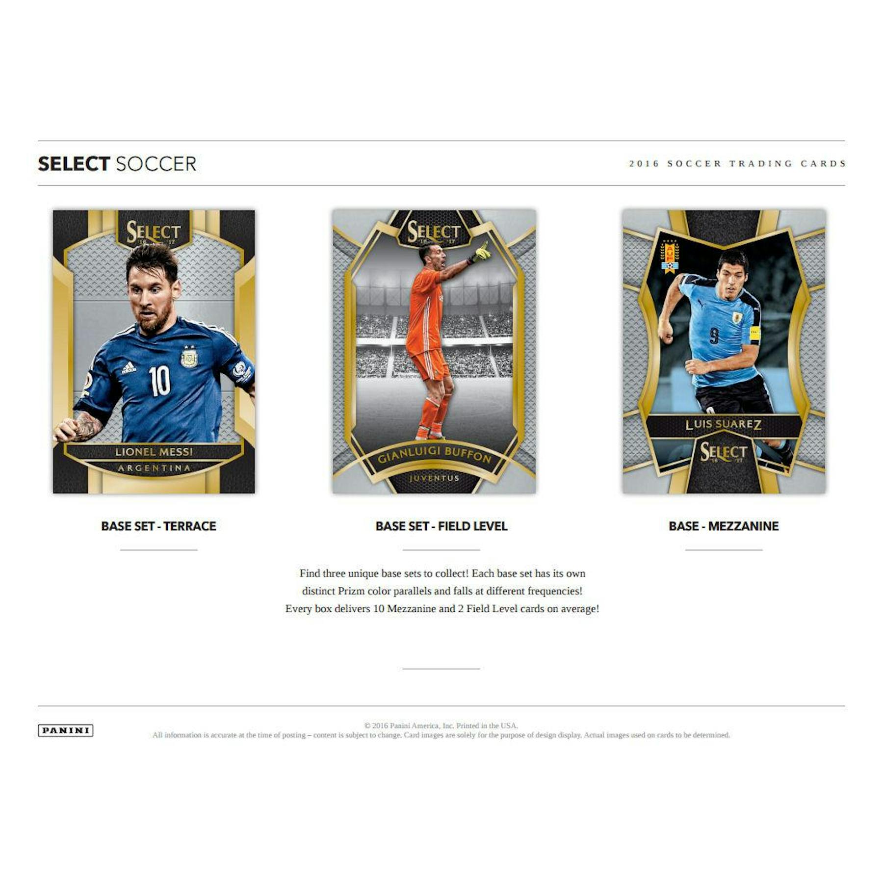 2016/17 Panini Select Soccer Hobby Box
