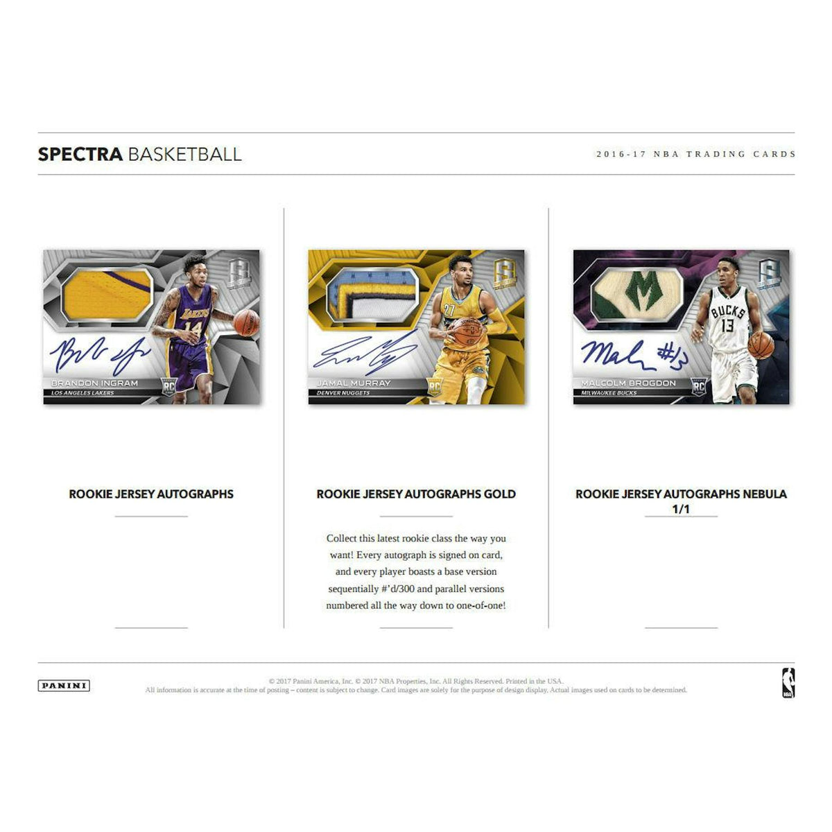 2016/17 Panini Spectra Basketball Hobby Box