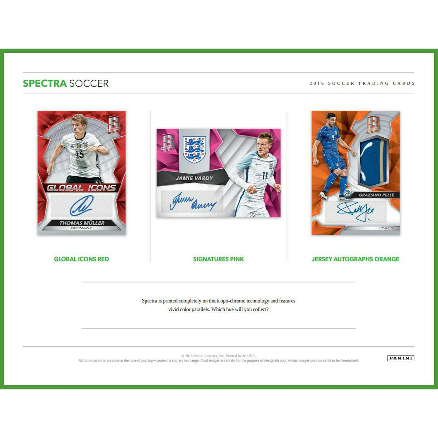 2016 Panini Spectra Soccer Hobby Box