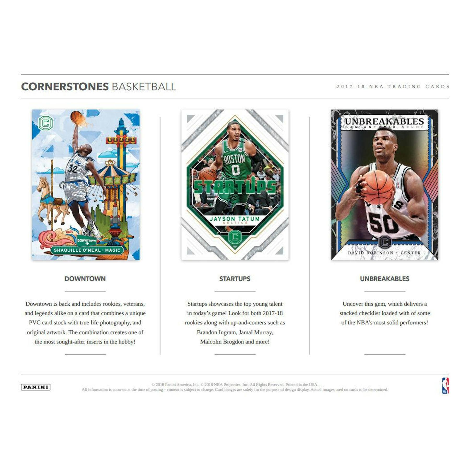 2017/18 Panini Cornerstones Basketball Hobby Box