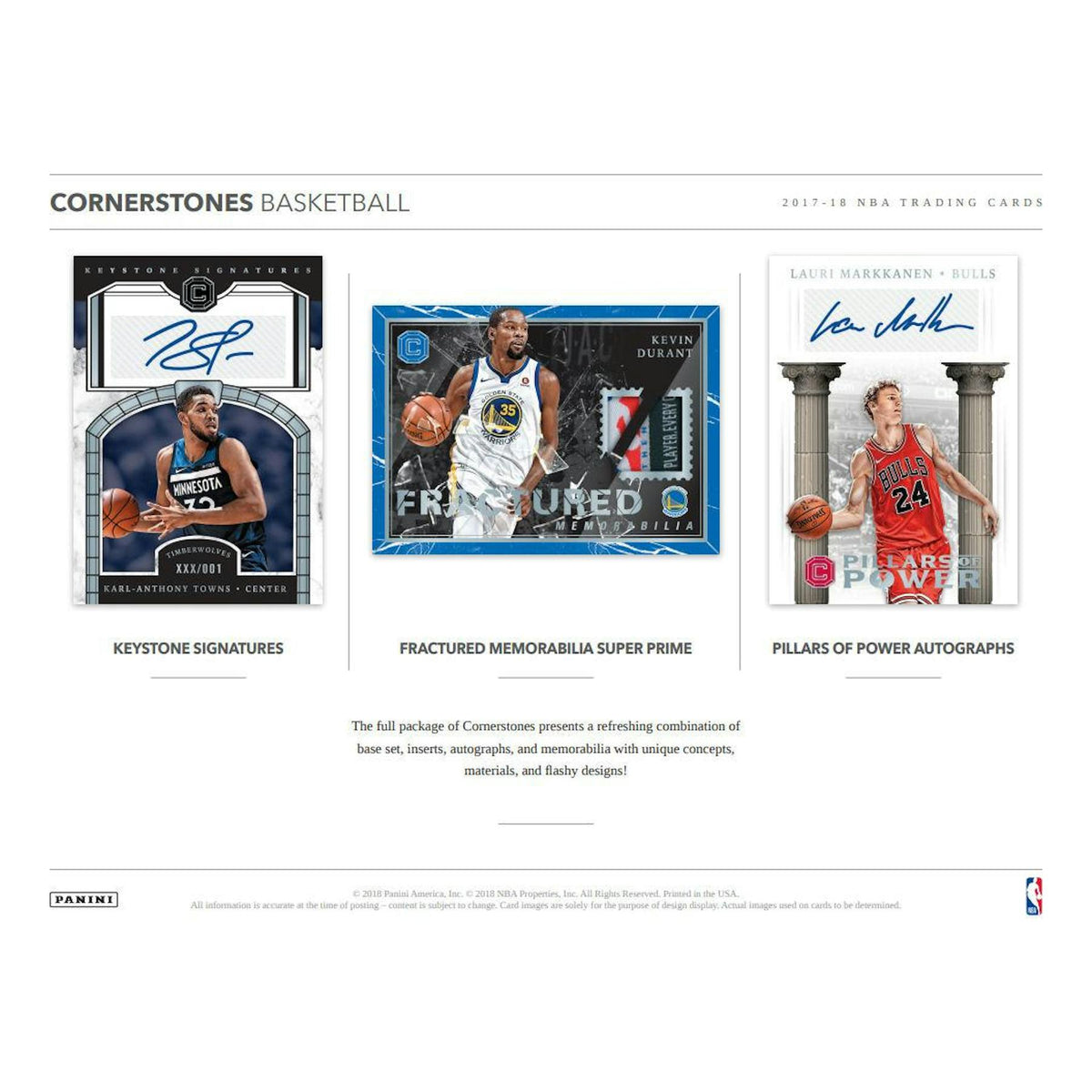 2017/18 Panini Cornerstones Basketball Hobby Box