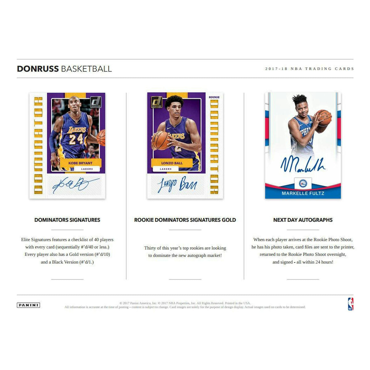 2017/18 Panini Donruss Basketball Hobby Box