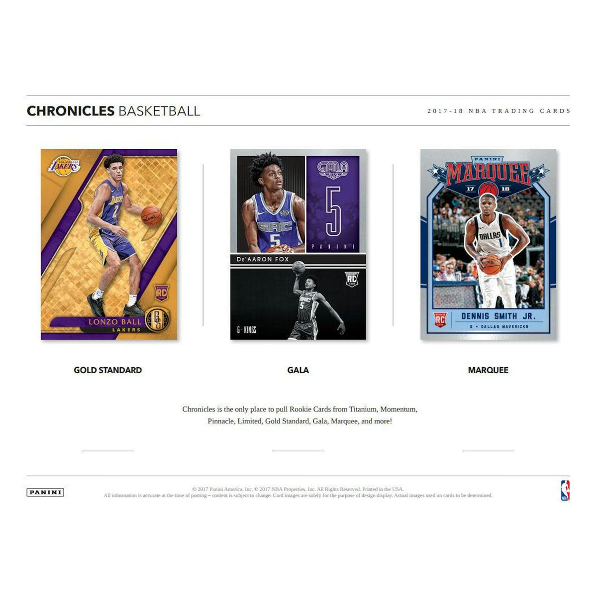 2017/18 Panini Chronicles Basketball Hobby Box