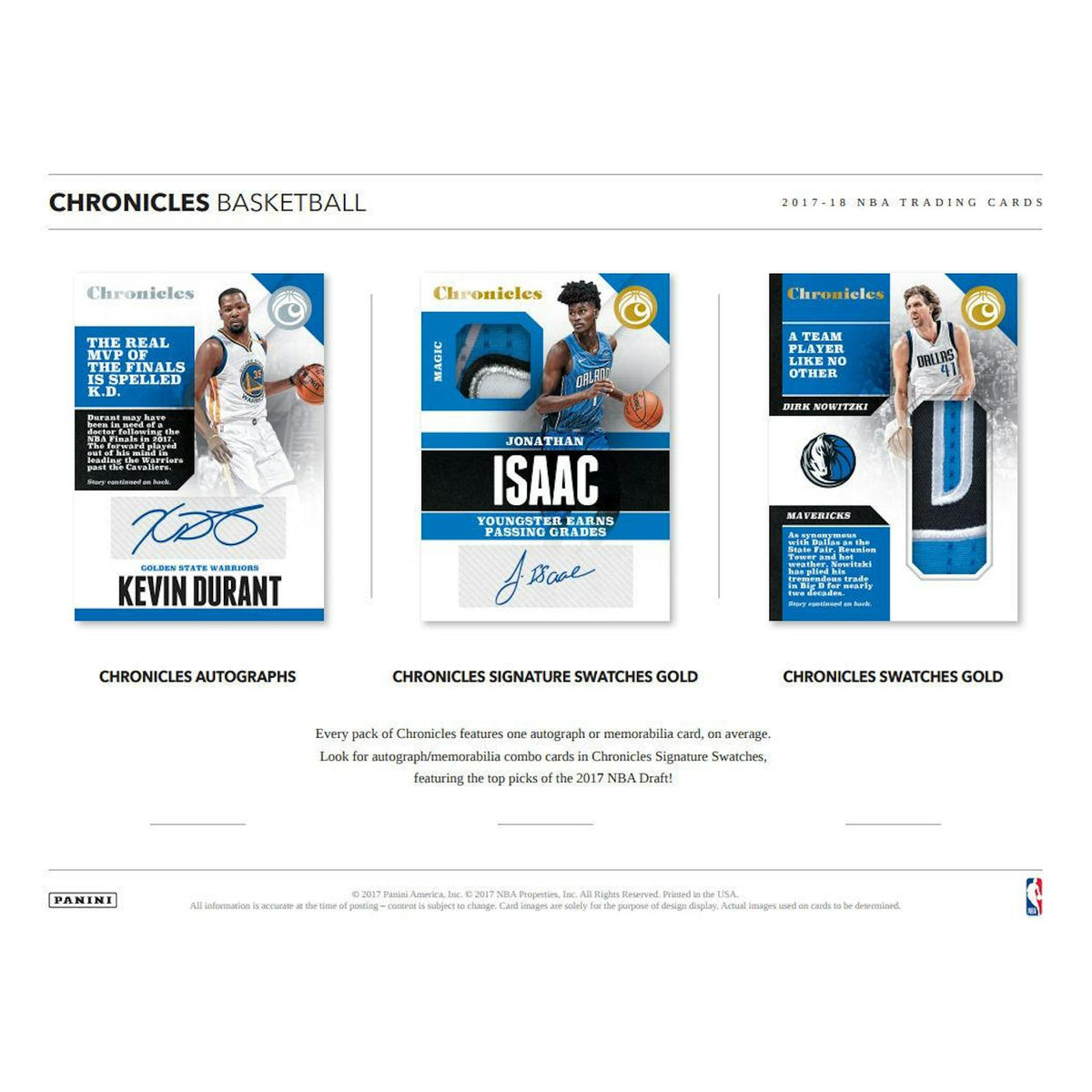 2017/18 Panini Chronicles Basketball Hobby Box