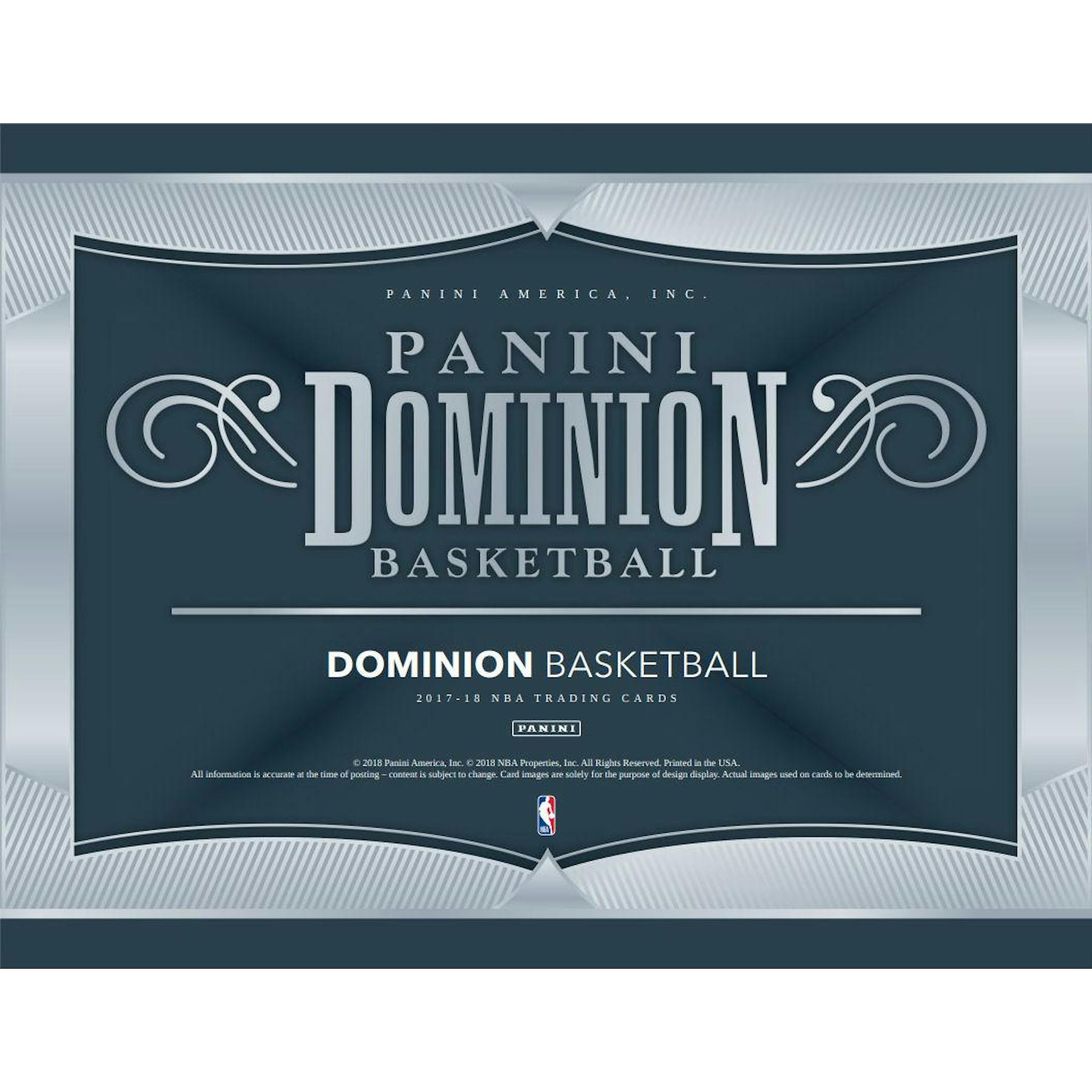 2017/18 Panini Dominion Basketball Hobby 6-Box Case