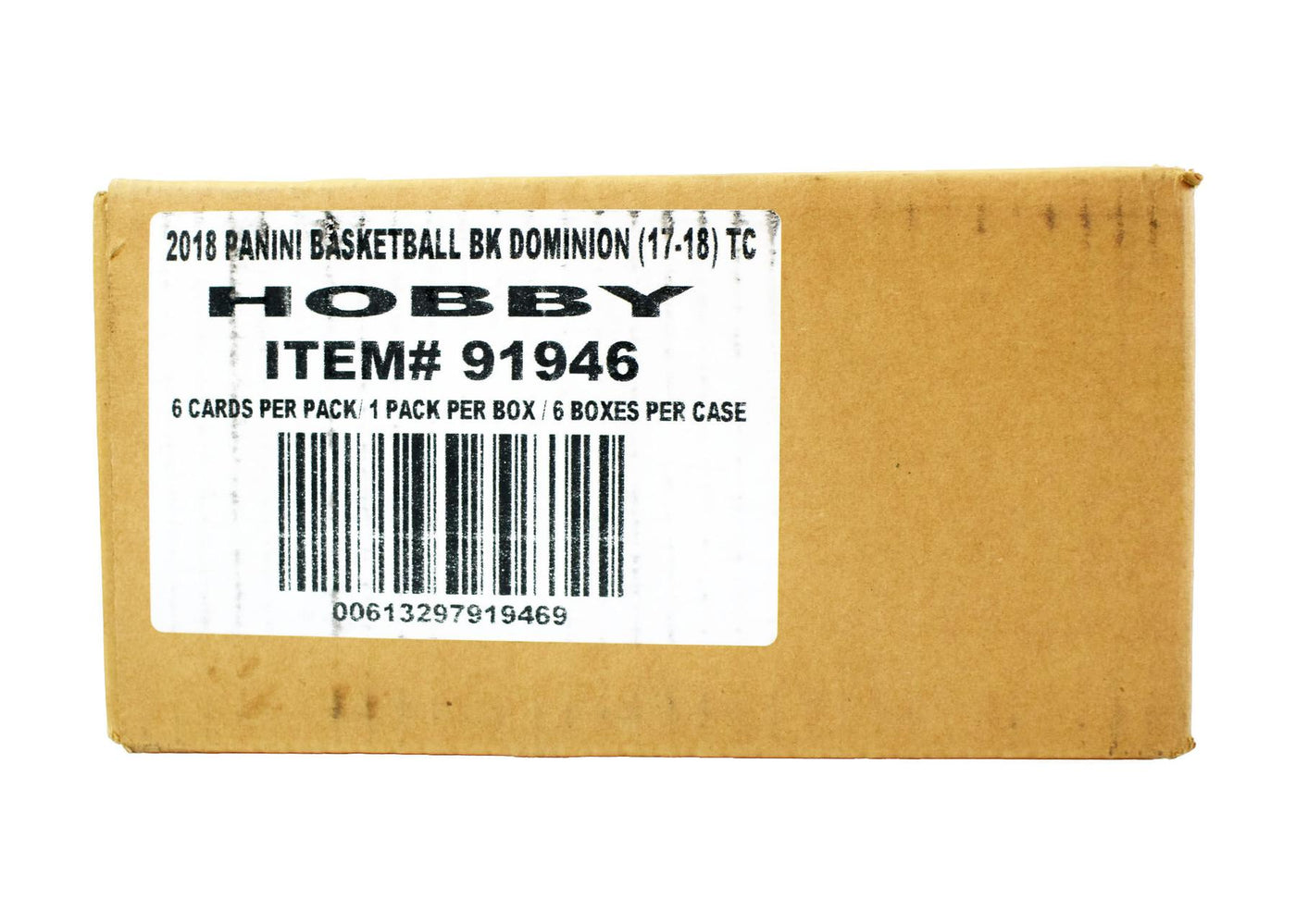 2017/18 Panini Dominion Basketball Hobby 6-Box Case