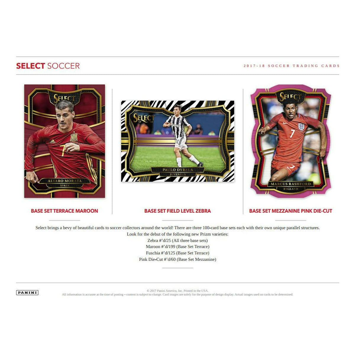 2017/18 Panini Select Soccer Hobby Box