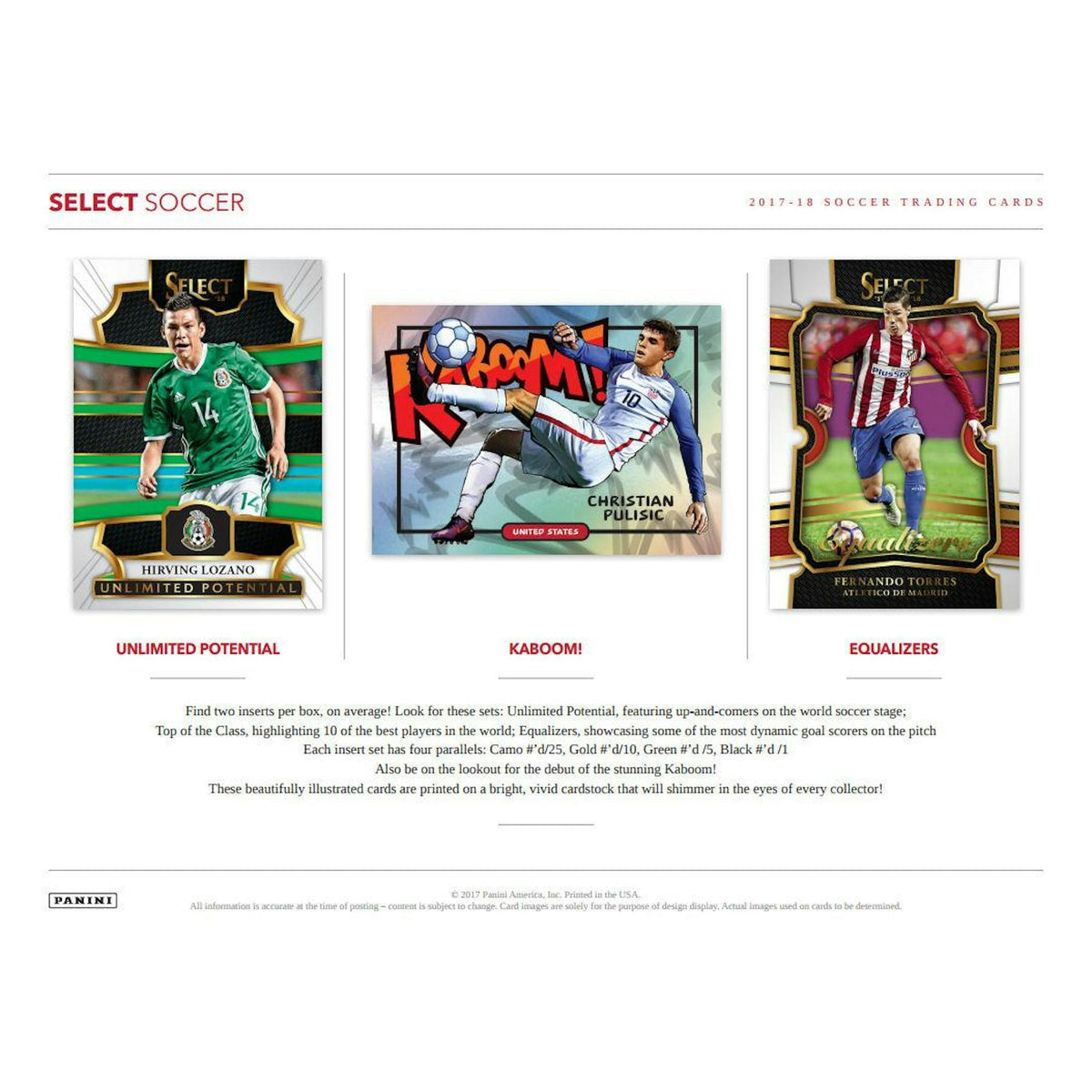 2017/18 Panini Select Soccer Hobby Box