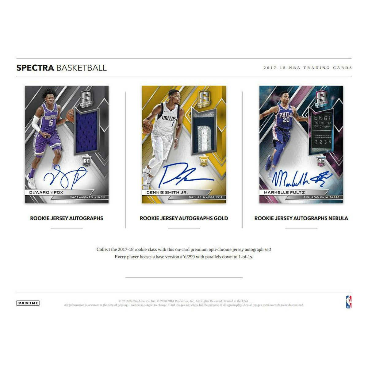 2017/18 Panini Spectra Basketball Hobby Box