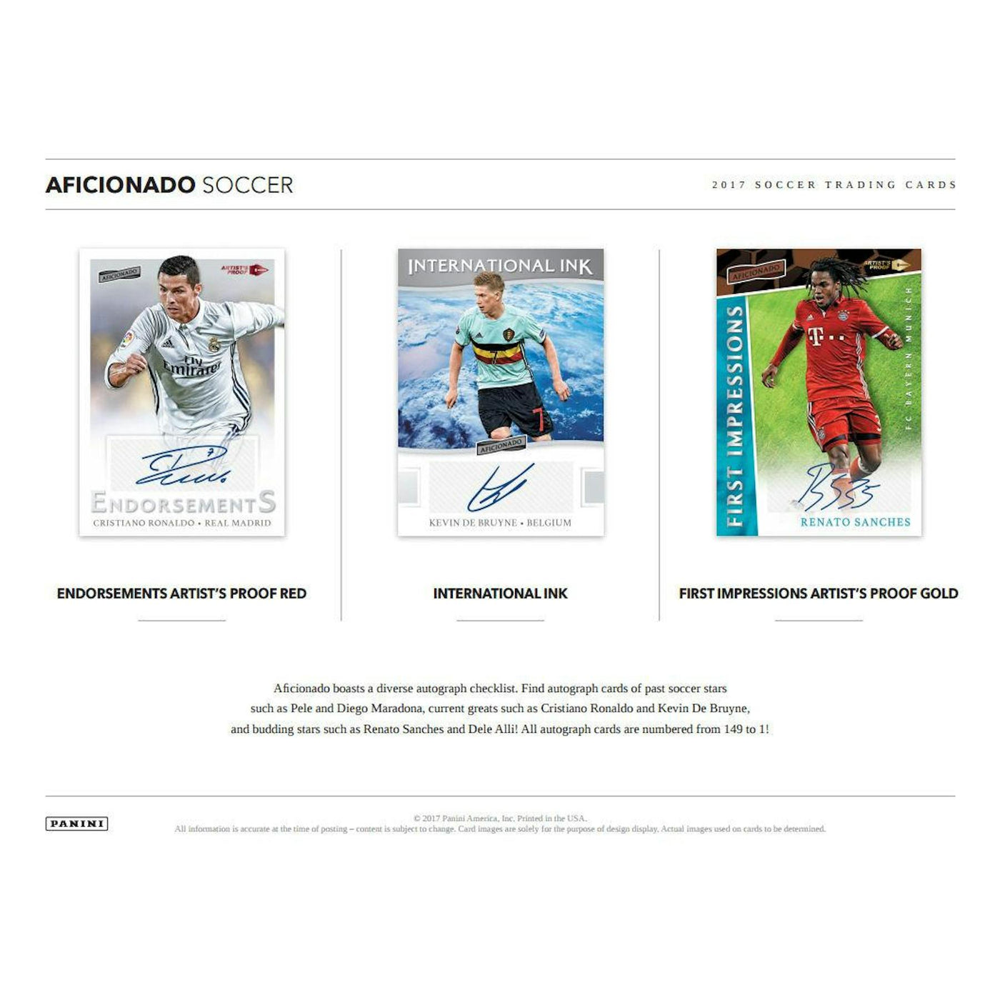 2017 Panini Aficionado Soccer Hobby Box