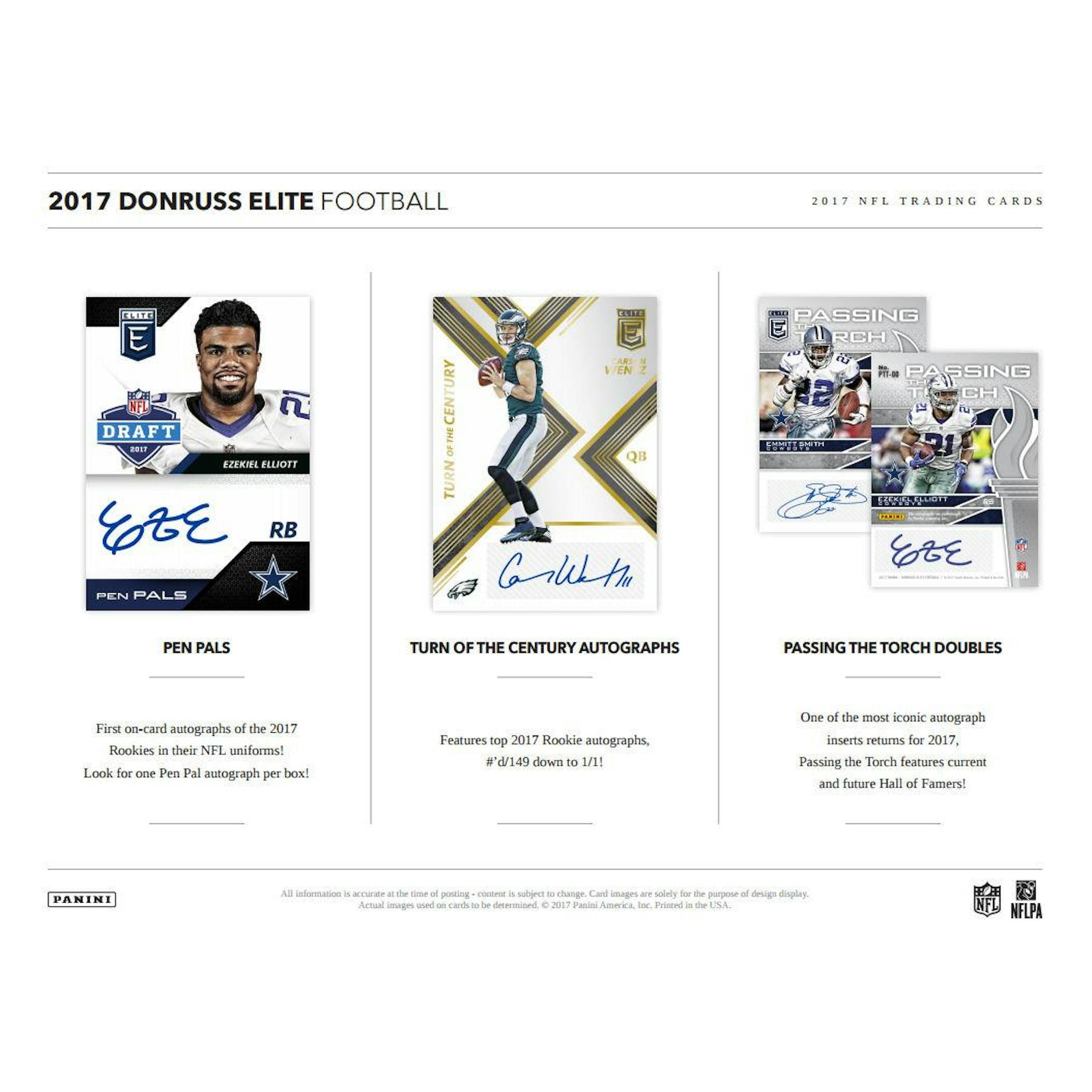 2017 Panini Donruss Elite Football Hobby Box
