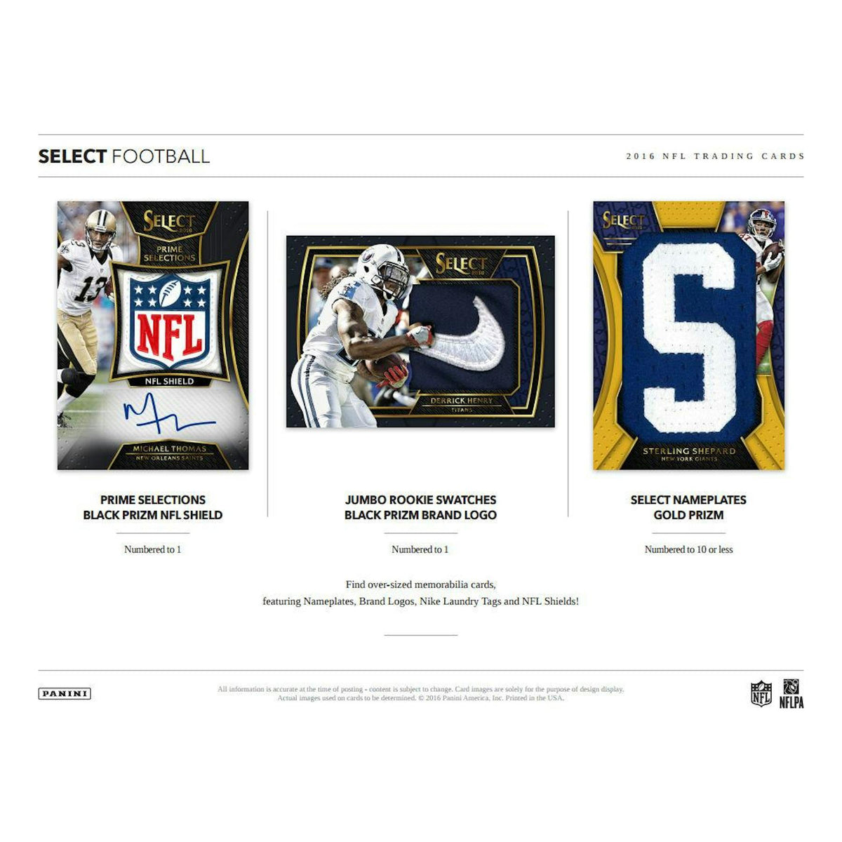 2016 Panini Select Football Hobby Box