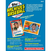 2017 Topps Archives Baseball Hobby Box (Reed Buy)