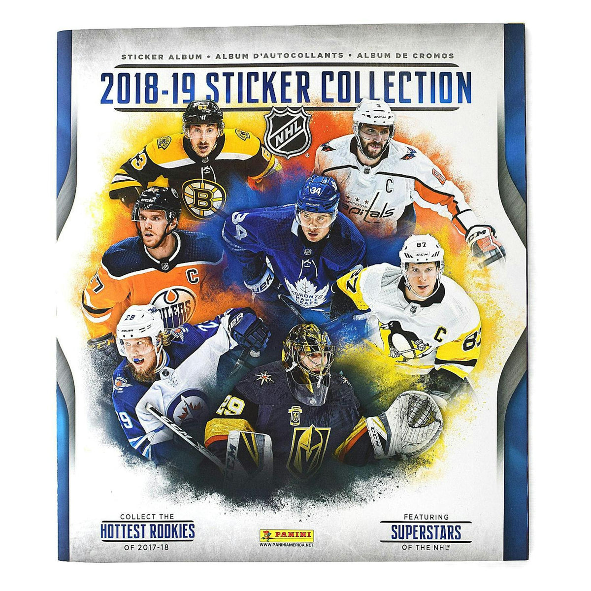 2018/19 Panini NHL Hockey Stickers/Albums Combo Retail Display 4ct Case