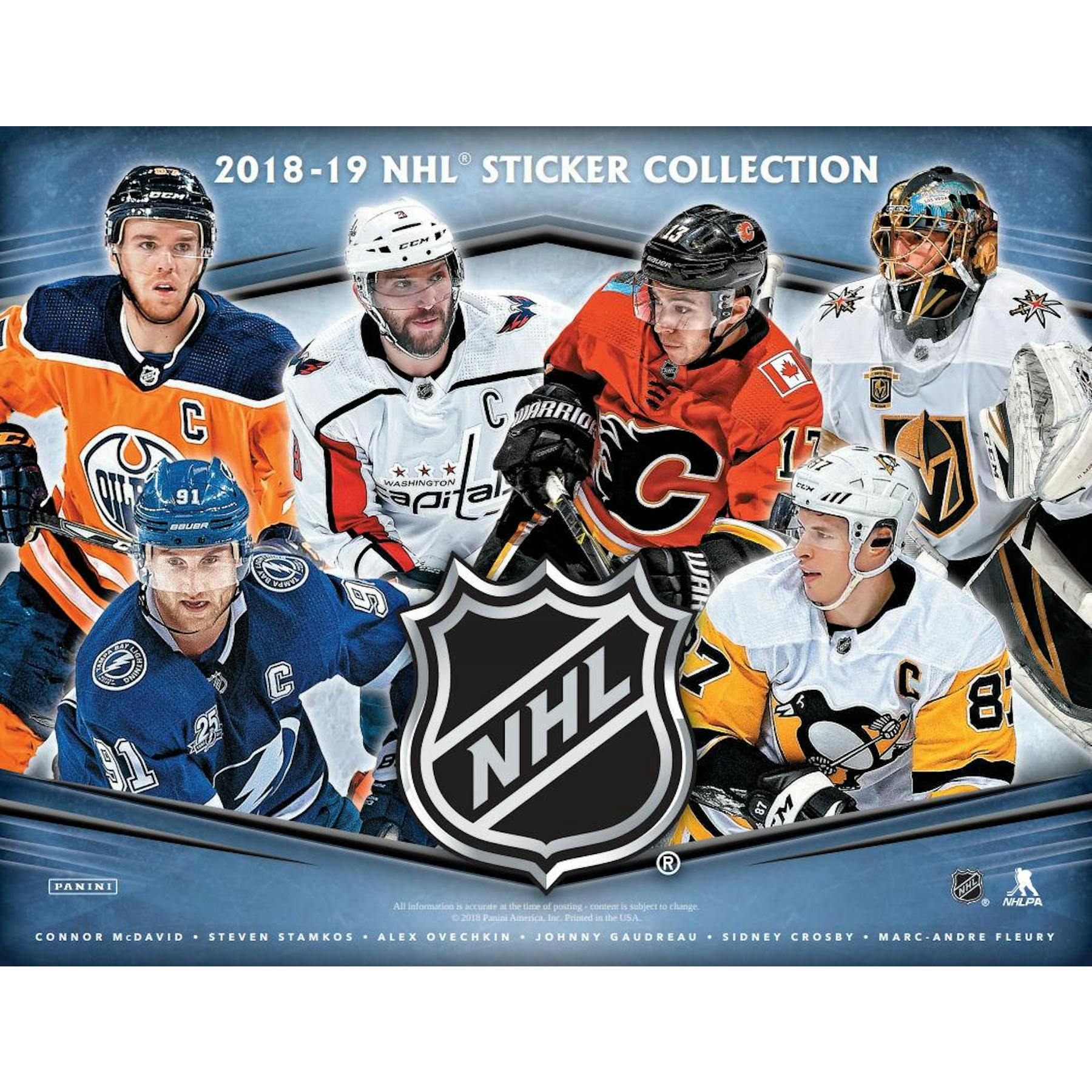 2018/19 Panini NHL Hockey Stickers/Albums Combo Retail Display 4ct Case