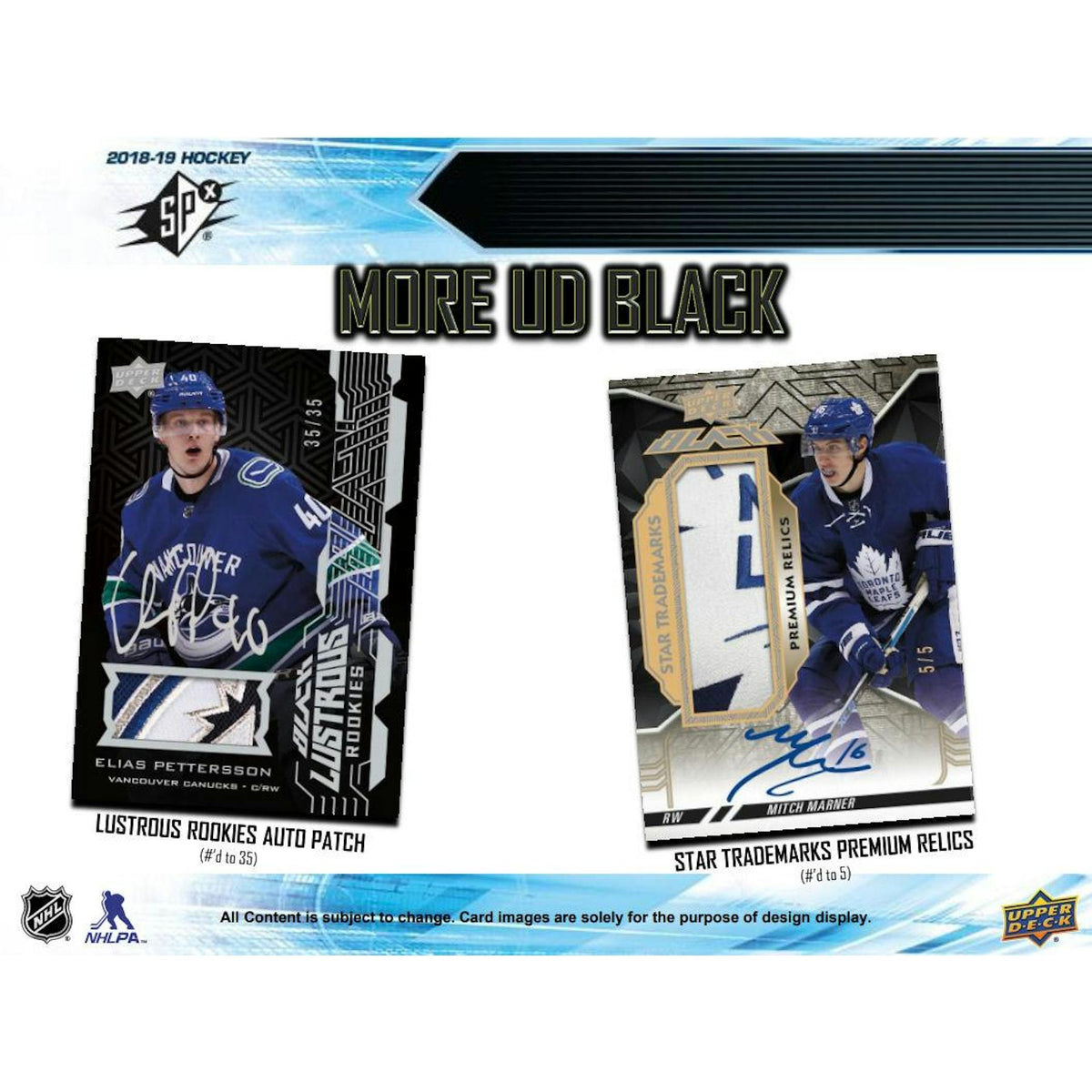 2018/19 Upper Deck SPx Hockey Hobby Box