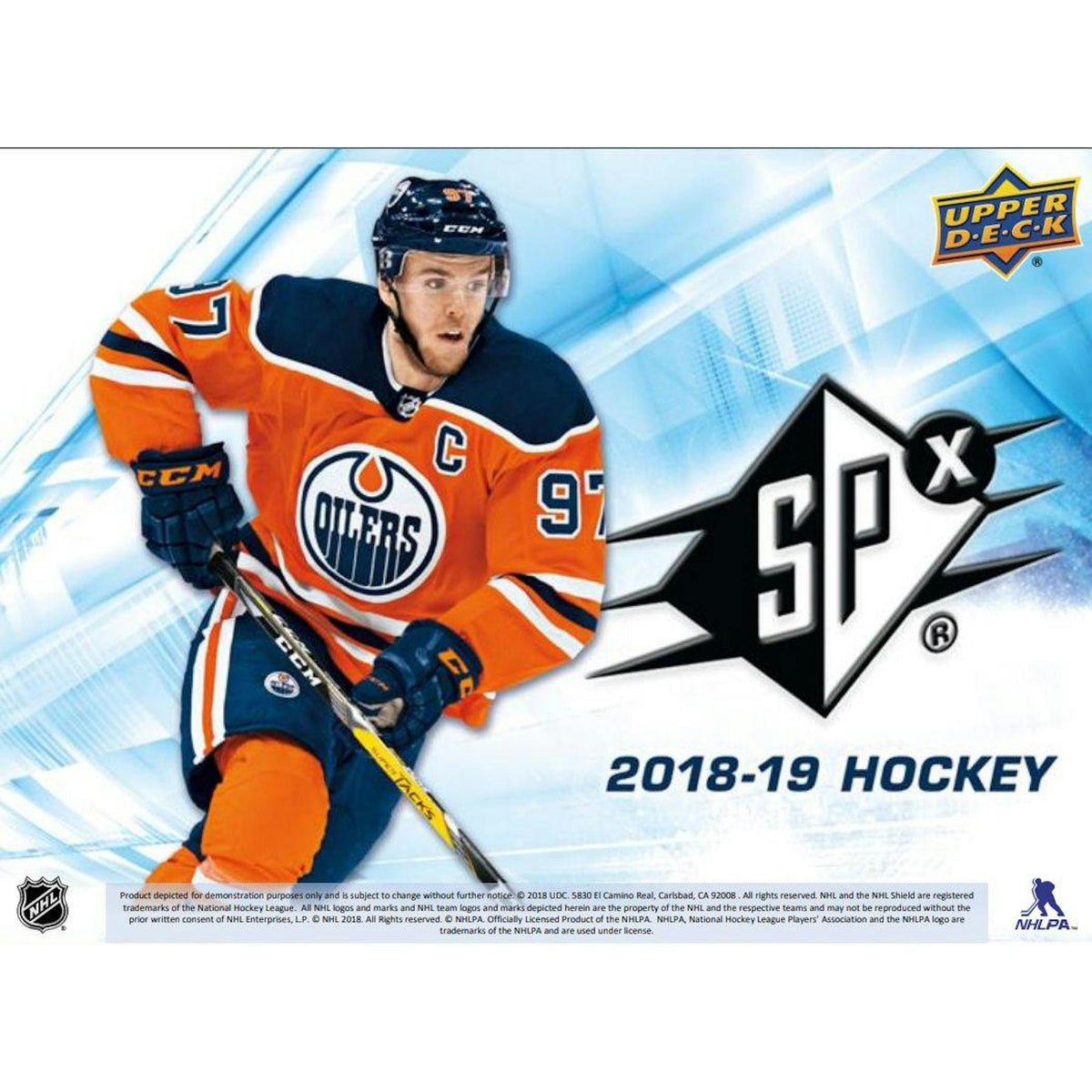 2018/19 Upper Deck SPx Hockey Hobby Box