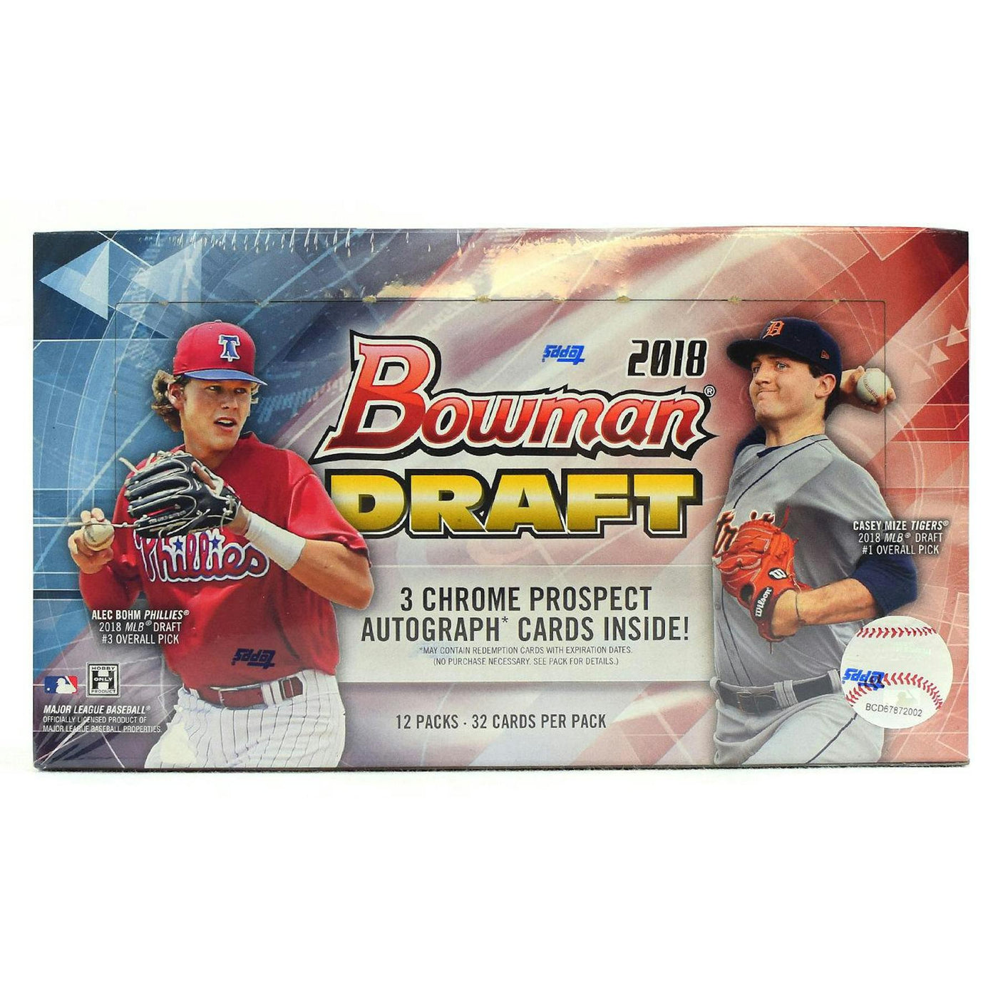 2018 Bowman Draft Baseball Hobby Jumbo Box