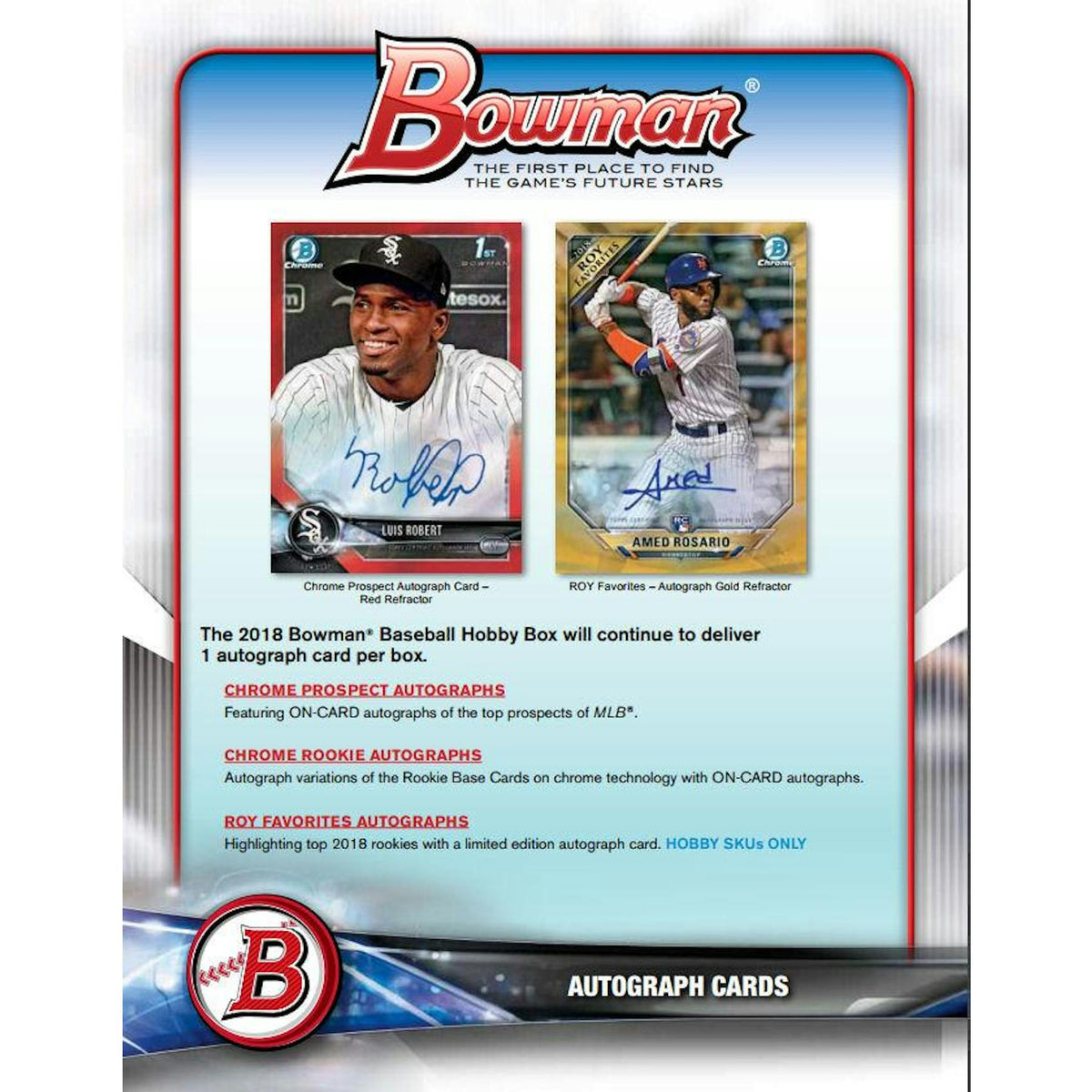 2018 Bowman Baseball Hobby Box