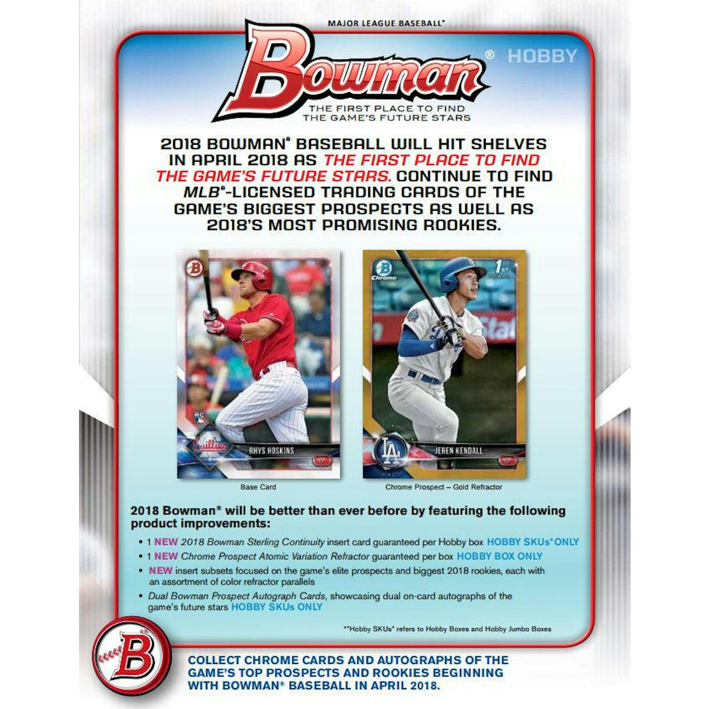 2018 Bowman Baseball Hobby Box