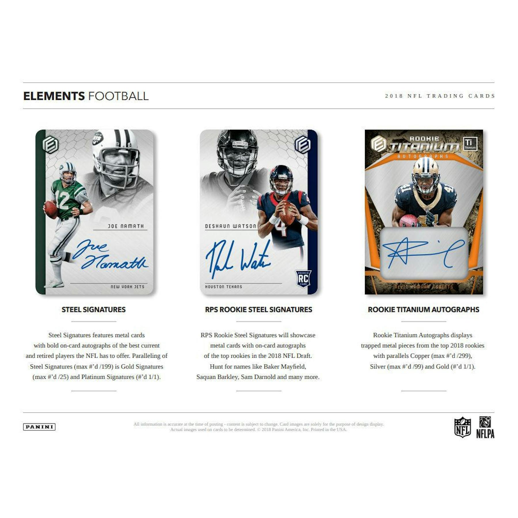 2018 Panini Elements Football Hobby Box