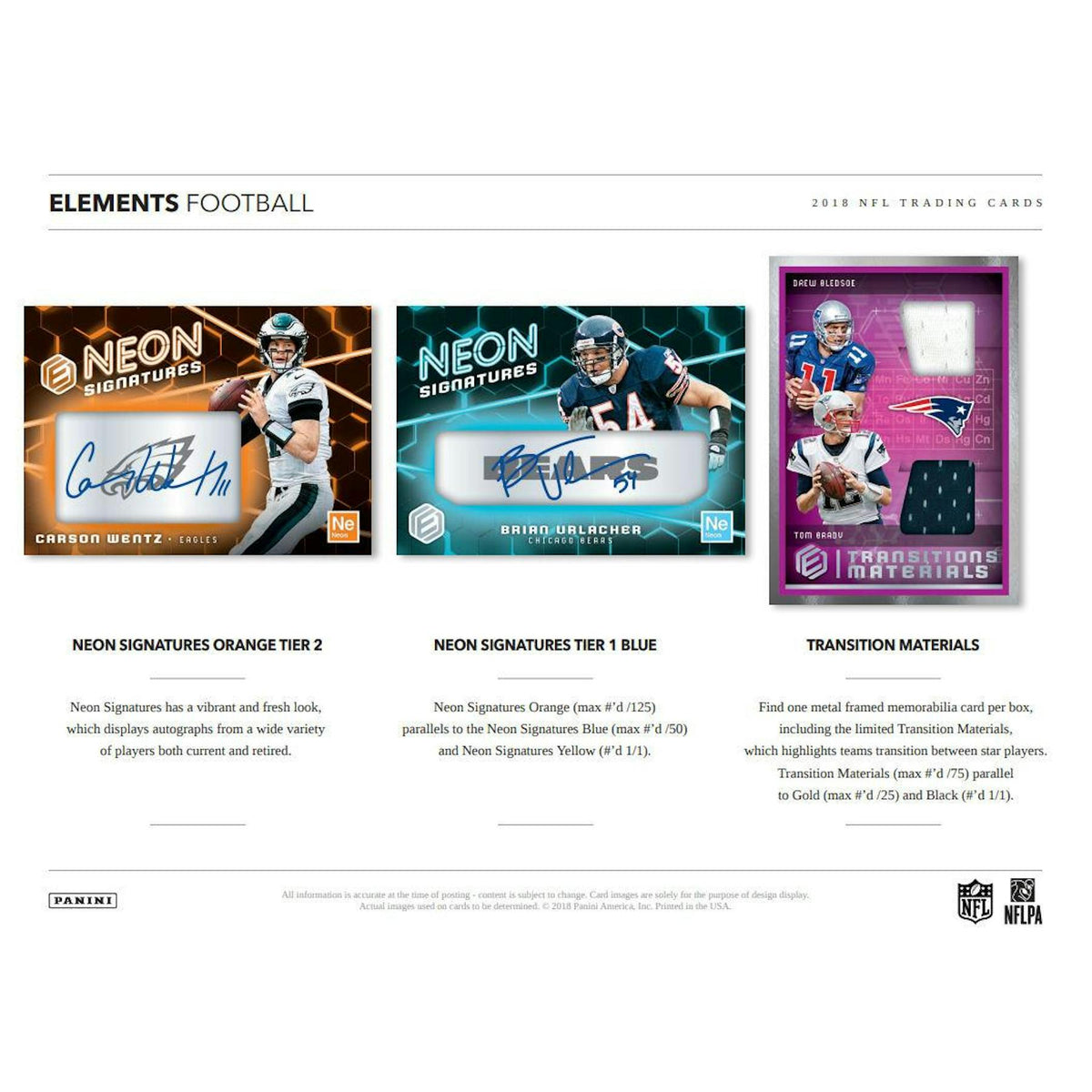 2018 Panini Elements Football Hobby Box