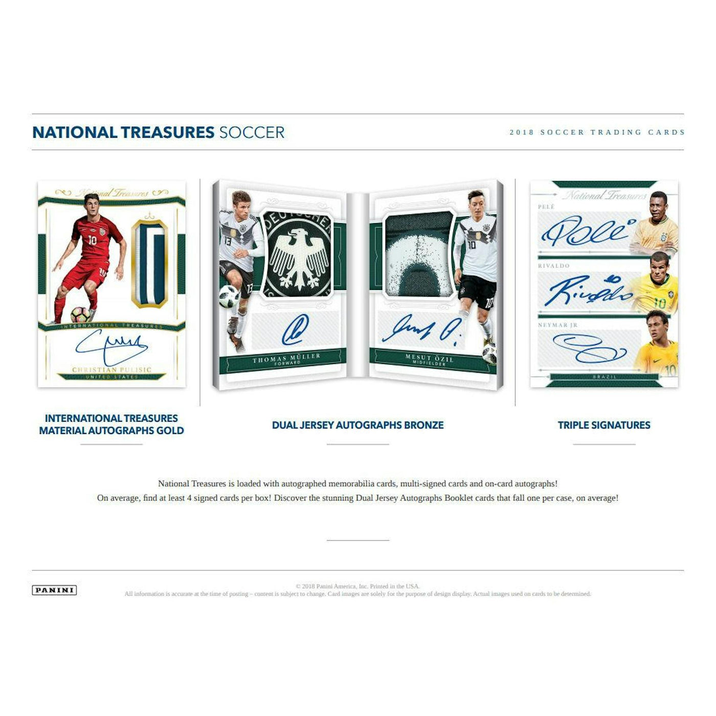 2018 Panini National Treasures Soccer Hobby Box