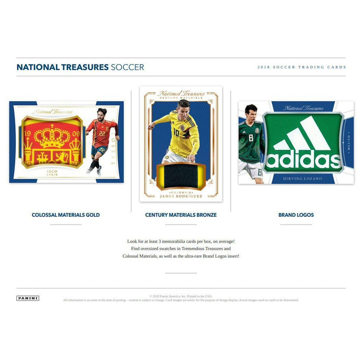 2018 Panini National Treasures Soccer Hobby Box