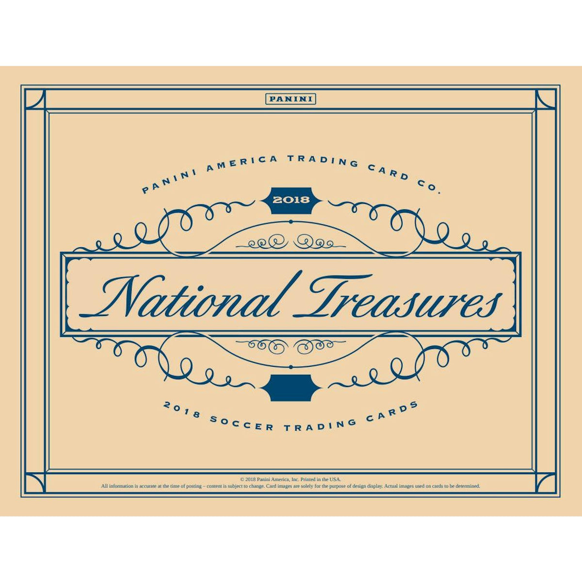 2018 Panini National Treasures Soccer Hobby 4-Box Case