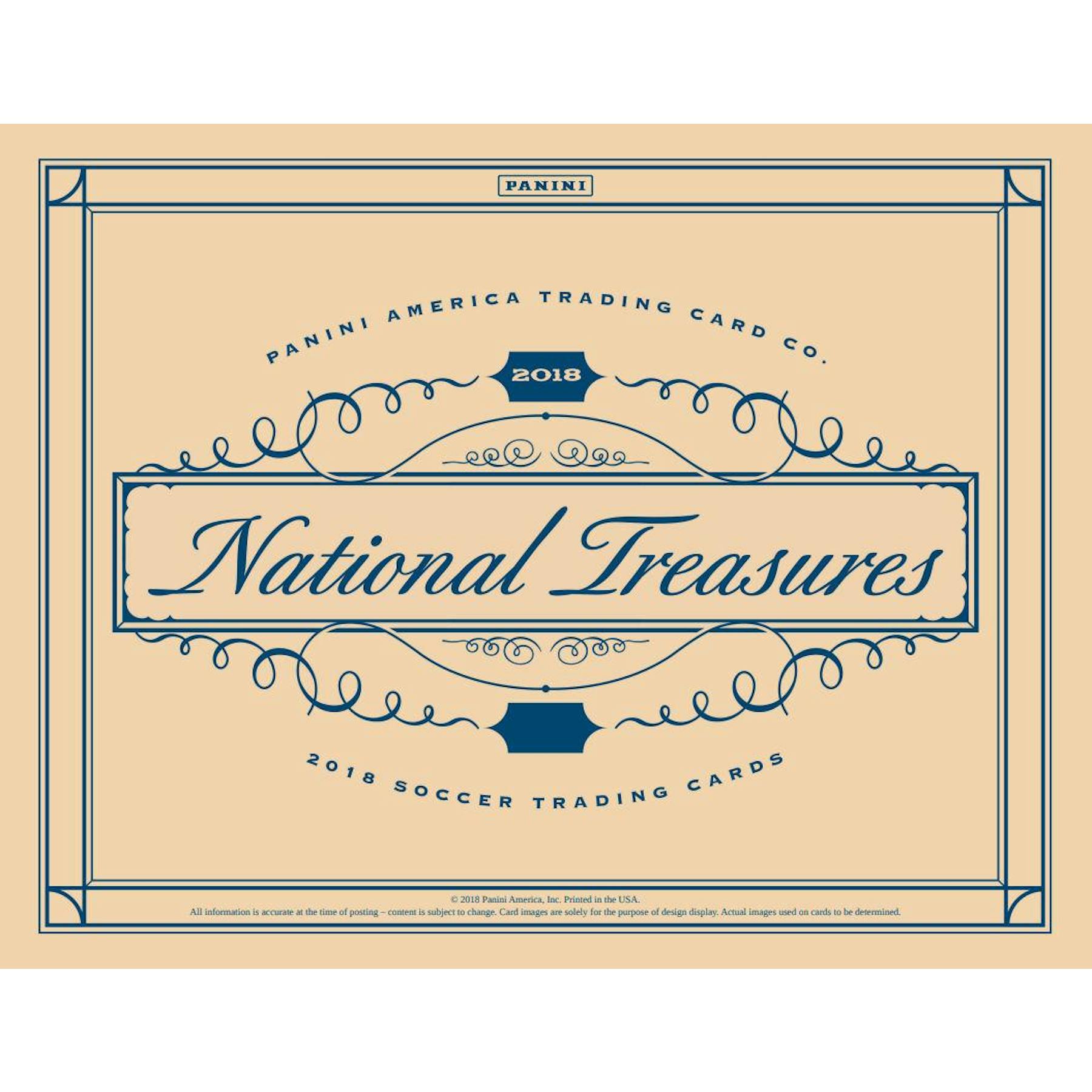 2018 Panini National Treasures Soccer Hobby Box