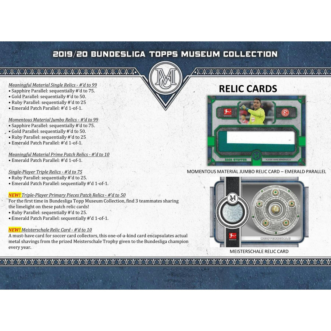 2019/20 Topps Bundesliga Museum Collection Soccer Hobby Box