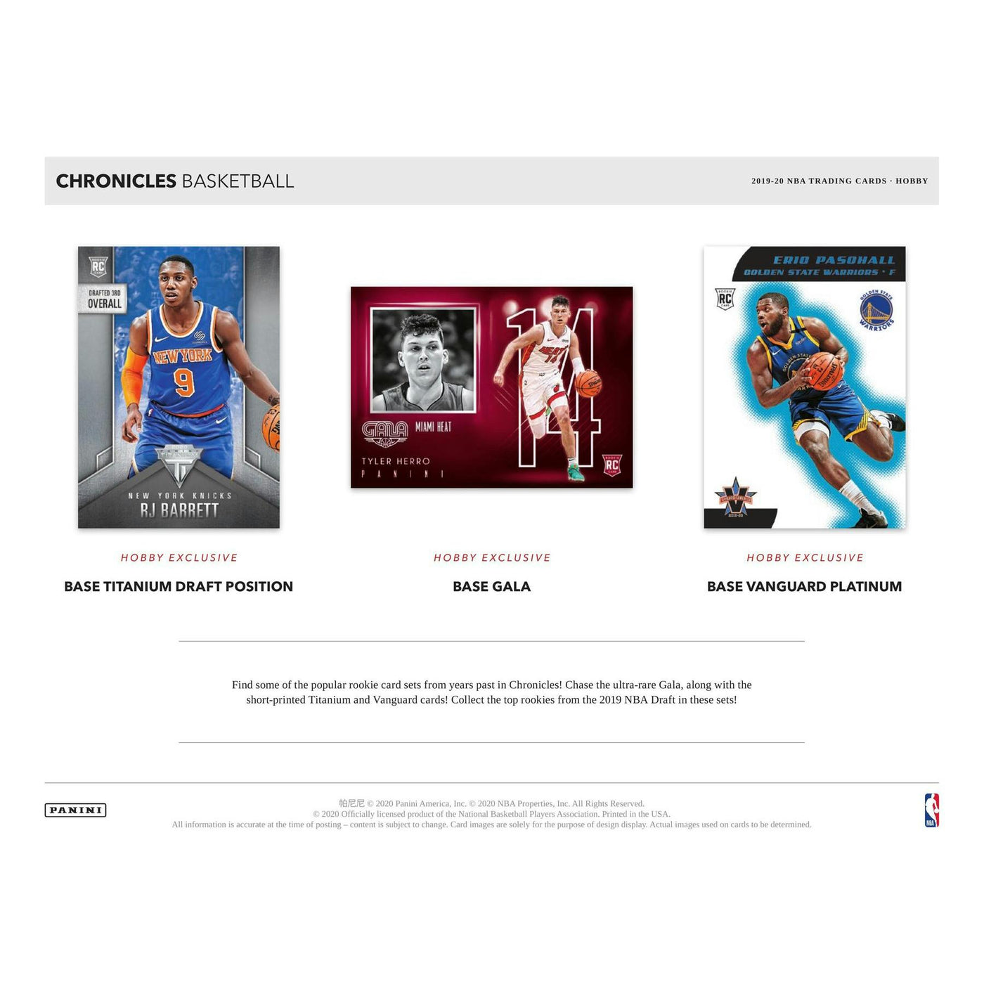 2019/20 Panini Chronicles Basketball Hobby Box