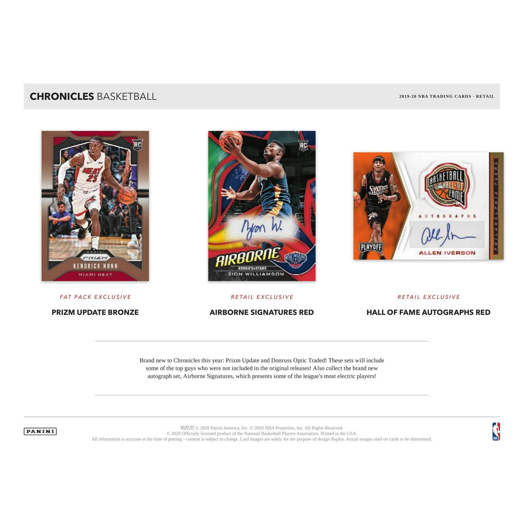 2019/20 Panini Chronicles Basketball Jumbo Value Pack (Lot of 12) (Reed Buy)